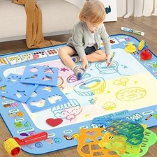 Large Kids Aqua Doodle Drawing Mat Toy Water Writing Painting Board Magic