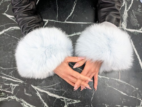 Fur fox cuffs baby - cuffs,