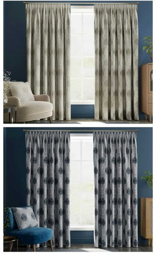 Crushed velvet curtains pair - crushed,