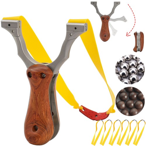 Folding hunting slingshot - folding,
