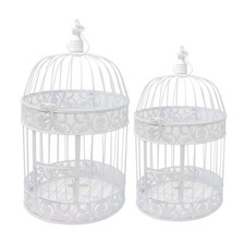 Metal Bird Cage Ornament