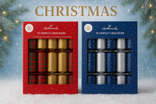 Christmas Crackers Pack of 12 HALLMARK Party 30cm Luxury Design Fan UK