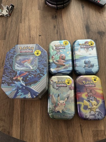 Pokemon card mini tins - 4, x