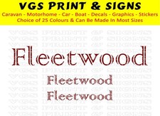3 x FLEETWOOD CARAVAN/