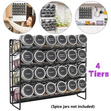 4 Tier Spice Herb Jar Rack
