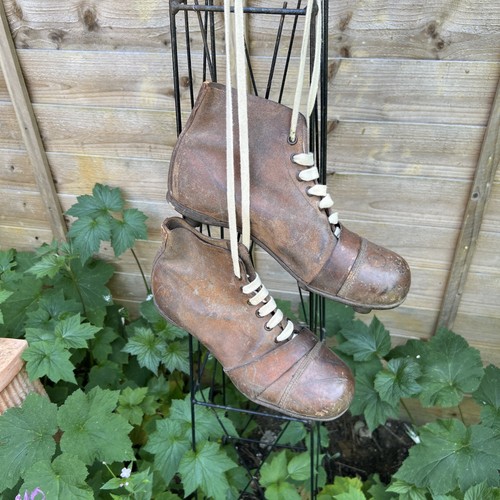 Vintage worn football boots - vintage,
