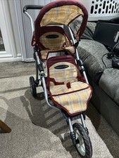 Mamas And Papas Dolls Double Stroller 3 Wheels