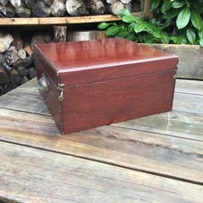 Old Vintage Baize Lined Wooden