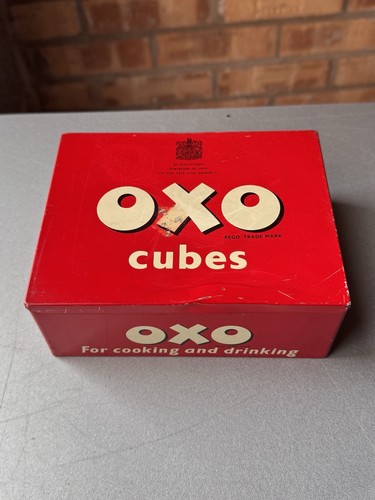 Vintage oxo cube tin - cube,