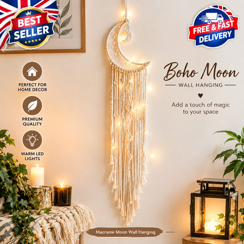 Macrame wall hanging - hanging, with