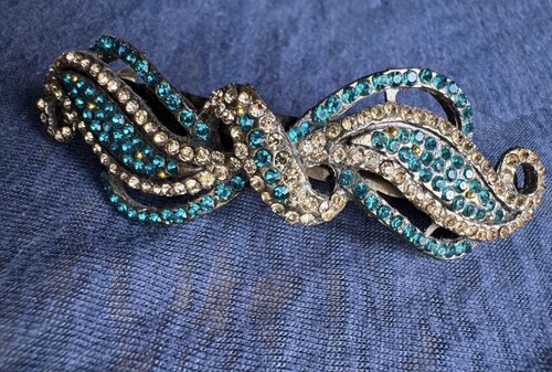 Vintage turquoise hair clip - vintage,