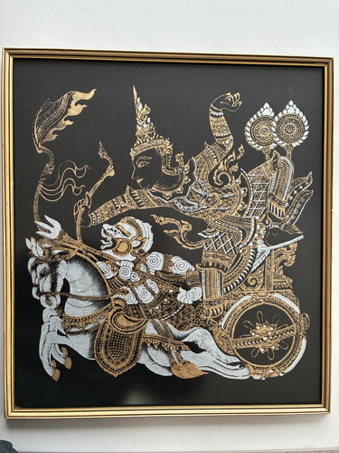 Authentic thai silk screen - thai,