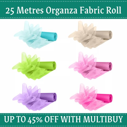 Organza roll 29cm 25m fabric - roll,