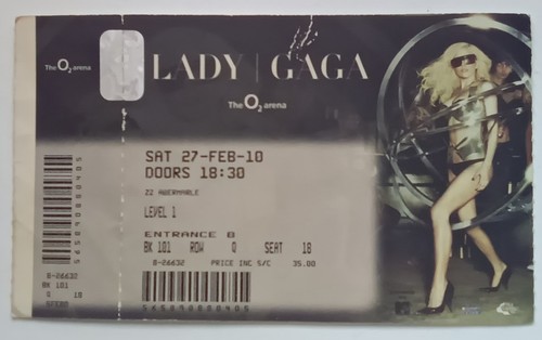 Lady concert ticket stub - concert,