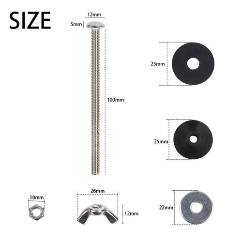 Toilet seat bolts heavy duty - heavy,