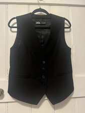 Zara BNWOT Black Waistcoat - Size Small 