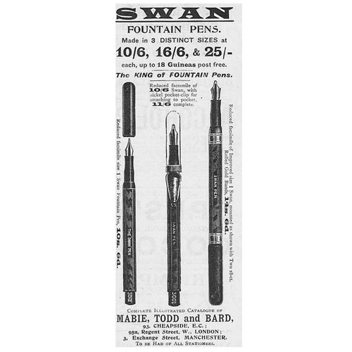 Swan fountain pens - fountain, edwardian