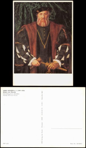Gdr artist card - hans, holbein