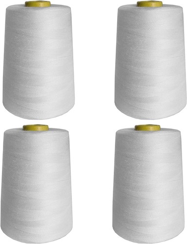 White thread cotten 5000 yards - thread/cotten,