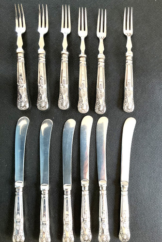 Antique solid silver handled - solid,