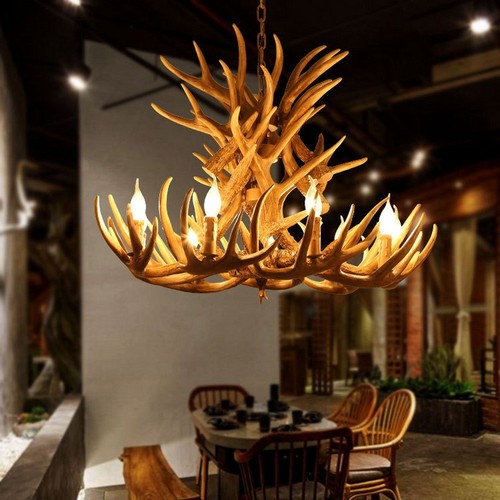 Vintage chandelier deer antler - vintage,