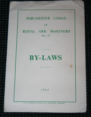 1963 masonic laws booklet - 1963, by-laws
