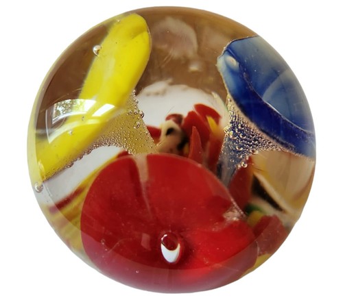 Small glass floral colorful - small,