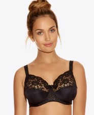 Fantasie Helena Black Lace Full Cup Bra UK 36D