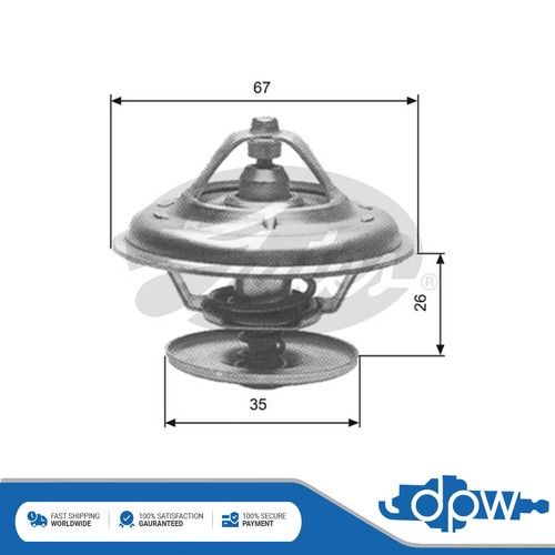 Gates coolant thermostat - gates,