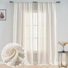 Tassel Sheer Curtains Living