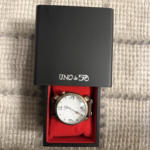 New uno watch leather - new, de