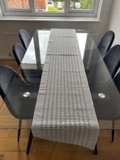 BN 8 Seater Rectangular Glass Dining Table Monti by Cult Furniture London