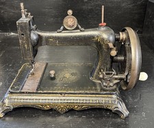 Rare Antique W J Harris London Free Standing Sewing Machine Working Order