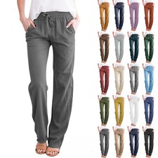 Womens Casual Elastic Waist