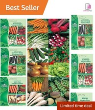 12-Pack Vegetable Seed Collection - Perfect for Seasons & Home Gardens