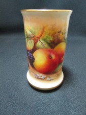 Royal Worcester Fruit Painted Vase Signed H.H. Price Shape #2510 c.1933