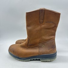 Wolverine Men's 13M Brown Pull-On Steel Toe Work Boots ASTM EH SR Thinsulate