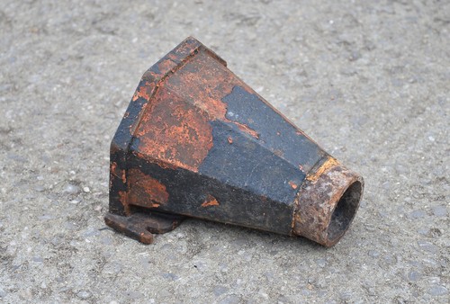Old cast iron drain hopper - old,