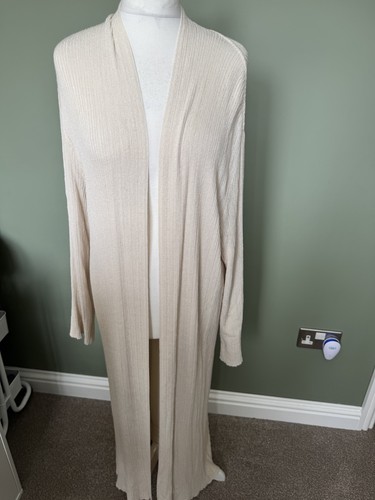 Nitya longline beige - longline, open