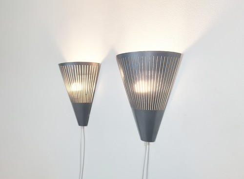 Pair vintage wall lamps - vintage,