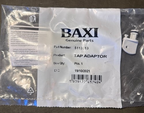 Baxi tap adaptor part - baxi,