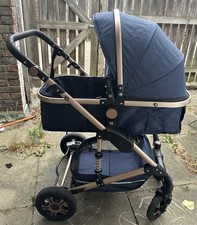 2 in 1 Baby Stroller Pushchair Convertible Reversible Bassinet Pram