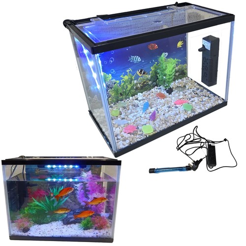 New led glass aquarium fish - led,