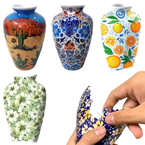 Puzzle vase flower - puzzle,
