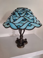 Vintage PartyLite Spring Water Tiffany Style Candle Lamp P7052
