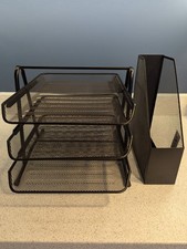 Letter Rack and Magazine File Holder Desk Organizer A4