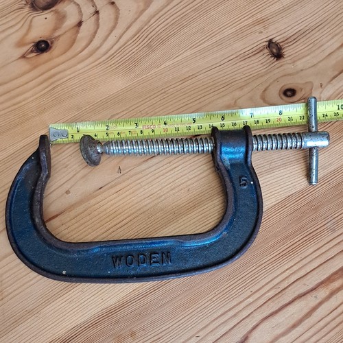 Vintage woden g - vintage, clamp