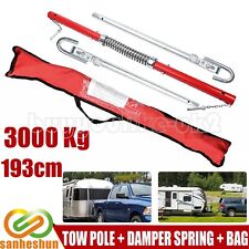 3 Tonne Vehicle Recovery Tow Pole Ridged Towing Bar Heavy Duty Straight Car Van