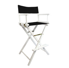 Premium Tall Portable Folding Makeup Artist Chair with FREE PERSONALISATION
