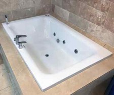 Olena 1900 x 1200mm Luxury Large Bath + Whirlpool Type Spa Jets Option
